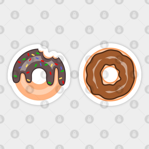 Donut bite Sticker by YukiRozen